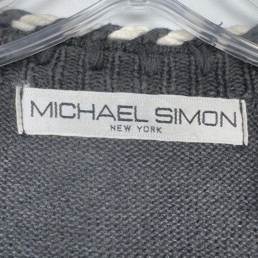 Vintage 90s Michael Simon Women's Christmas Sweater Gingerbread Man Size 2 - Picture 7 of 10